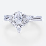 0.5ct Colorless VS+ Marquise Cut Lab Grown Diamond Petite 4-Prong Engagement Ring Set in White Gold
