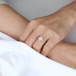 Oval Cut Lab Grown Diamond Petite 4-Prong Engagement Ring (4)