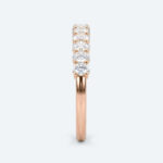 Oval Cut Lab Grown Diamond Wedding Bands Half Eternity Stacked Wedding Rings (5)