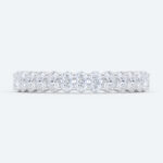 Oval Cut Lab Grown Diamond Wedding Bands Half Eternity Stacked Wedding Rings (6)
