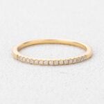 0.09ctw Round Cut Lab Grown Diamond Eternity Ring Pave Wedding Band Stackable Thin Band (1)
