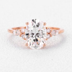 2.5 Carat Lab Grown Diamond Ring Simple Rings for Women