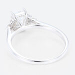 1.5ct Colorless VS+ Emerald Cut Lab Grown Diamond Unique 4-Prong Engagement Ring (6)