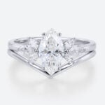 Vintage Marquise Engagement Ring Matching Wedding Ring Sets