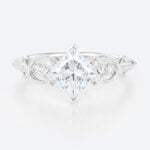 Princess Cut Diamond Lab Created Diamond Engagement Ring