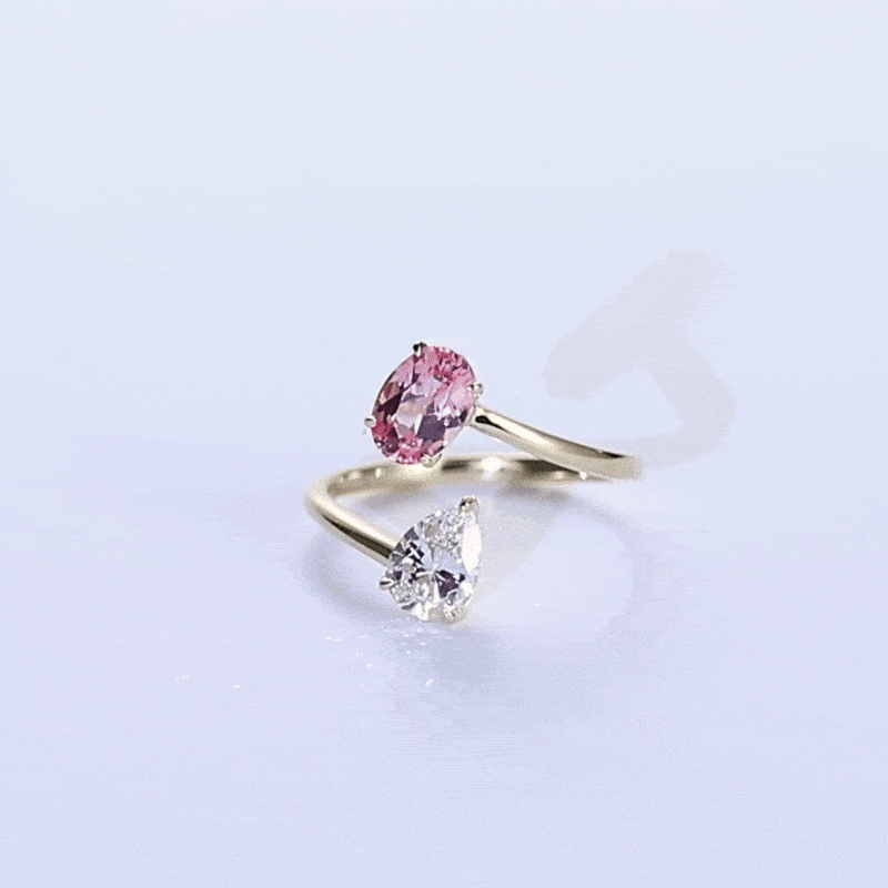Open Wedding Ring Sapphire Ring Lab Diamonds Rings