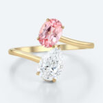 Open Wedding Ring Sapphire Ring Lab Diamonds Rings