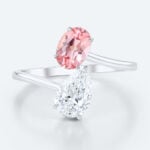 Open Wedding Ring Sapphire Ring Lab Diamonds Rings