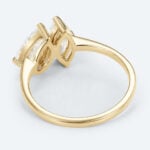 Pear & Marquise Cut Lab Grown Diamond Toi et Moi Engagement Ring (3)