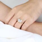 Pear & Marquise Cut Lab Grown Diamond Toi et Moi Engagement Ring (5)