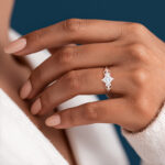 Princess Cut Diamond Lab Created Diamond Engagement Ring