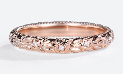 Simple Gold Ring Rose Gold Wedding Rings Lab Grown Diamond Ring
