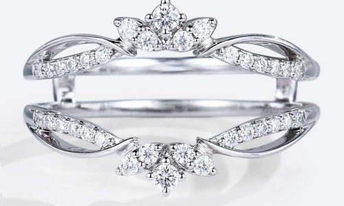 Round Cut Lab Grown Diamond Rings Enhancer Rings Double Wedding Band (1) Round Cut Lab Grown Diamond Rings Enhancer Rings Double Wedding Band (1)
