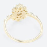 0.5ct Colorless VS+ Round Cut Lab Grown Diamond Vintage Celestial-Inspired 6 Claw Prong Engagement Ring Fashion Thin Band (3)
