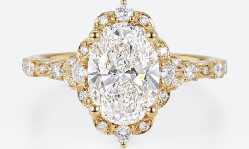 Halo Diamond Engagement Ring Lab Created Diamonds Rings