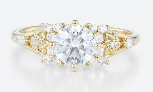 Cluster Diamond Ring Engagement Rings with Lab Created Diamonds Cluster Diamond Ring Engagement Rings with Lab Created Diamonds