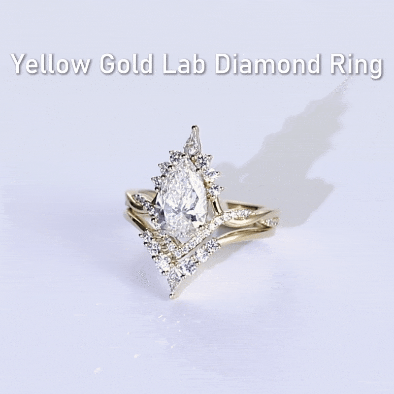 Rose Glod Lab Created Diamonds Engagement Rings Diamond Ring Sets