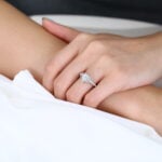 Kite Cut Lab Grown Diamond Infinity 6-Prong Engagement Promise Ring (5)