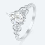 Kite Cut Lab Grown Diamond Infinity 6-Prong Engagement Promise Ring (7)