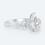 Kite Cut Lab Grown Diamond Infinity 6-Prong Engagement Promise Ring (8)