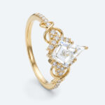 Kite Cut Lab Grown Diamond Infinity 6-Prong Engagement Promise Ring in White Gold (3)