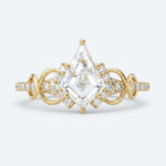 Kite Cut Lab Grown Diamond Infinity 6-Prong Engagement Promise Ring in White Gold (4)