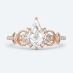 Kite Cut Lab Grown Diamond Infinity 6-Prong Engagement Promise Ring in White Gold (7)