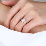 Marquise Cut Lab Grown Diamond Classic Cluster 8-Prong Engagement Ring (7)
