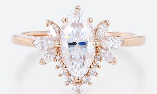 Engagement Rings Marquise Rose Gold Lab Grown Diamond Ring Engagement Rings Marquise Rose Gold Lab Grown Diamond Ring