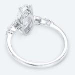 Marquise Cut Lab Grown Diamond Modern Side Stone 4-Prong Engagement Ring (6)