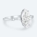 Marquise Cut Lab Grown Diamond Modern Side Stone 4-Prong Engagement Ring (7)