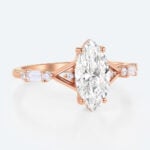 Marquise Cut Lab Grown Diamond Vintage Split Shank 4-Prong Engagement Ring (2)