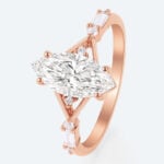 Marquise Cut Lab Grown Diamond Vintage Split Shank 4-Prong Engagement Ring (3)