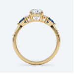 Oval Cut Lab Grown Diamond Classic Cluster 4-Prong Engagement Ring in Rose Gold (7)