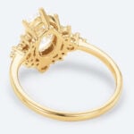 Oval Cut Lab Grown Diamond Classic Cluster 6-Prong Engagement Ring (6)