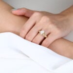 Oval Cut Lab Grown Diamond Garden-themed 4 Claw Prong Engagement Ring (7)