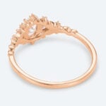 Oval Cut Lab Grown Diamond Nature-Inspired Olive Leaves 4-Prong Engagement Ring (3)