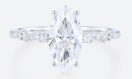 Rose Gold Marquise Cut Lab Grown Diamond Cluster Engagement Rings (1) Rose Gold Marquise Cut Lab Grown Diamond Cluster Engagement Rings (1)