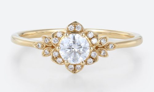 Yellow Gold Wedding Rings Lab Created Diamond Band Classic Ring Yellow Gold Wedding Rings Lab Created Diamond Band Classic Ring