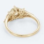 Round Cut Lab Grown Diamond Floral-Inspired 4-Prong Engagement Ring (5)