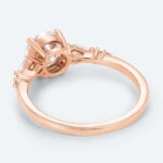 Round Cut Lab Grown Diamond Minimalist 4-Prong Engagement Ring (4)