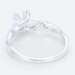 Round Cut Lab Grown Diamond Nature-Inspired Twisted Vine 4-Prong Engagement Ring (5)