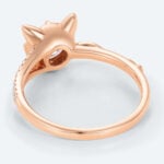 Round Cut Lab Grown Diamond Split Shank Meow Engagement Ring (3)