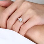 Round Cut Lab Grown Diamond Split Shank Meow Engagement Ring (5)