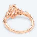 Marquise Cut Lab Grown Diamond Split Shank Leaf Design 4-Prong Engagement Ring (4)