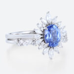 Lab Created Sapphire Oval Wedding Ring Set Jewelry Rings White Gold