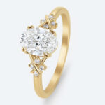 Oval Cut Lab Grown Diamond Classic Intertwined 4 Double Claw Engagement Ring (2)