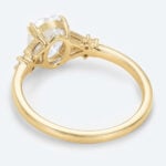 Oval Cut Lab Grown Diamond Classic Intertwined 4 Double Claw Engagement Ring (3)