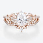 Vintage Lab Grown Diamond Rings Engagement Rings Pear Shaped