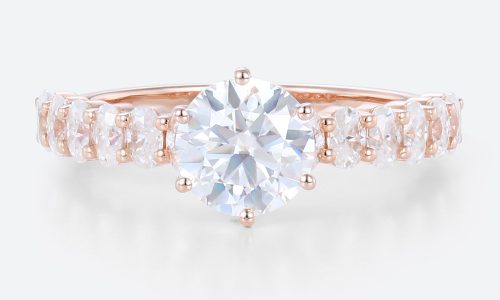 Women's Promise Rings Engagement Lab Grown Diamonds Band